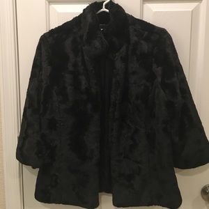 Black Faux Fur Jacket